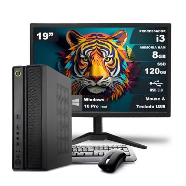 Imagem de Computador Completo ON SLIM I3 8GB 240GB SSD Monitor 19
