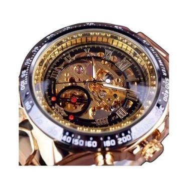 Imagem de Relógio Automático Mecânico Masculino Em Aço Inoxidável Com Mostrador 