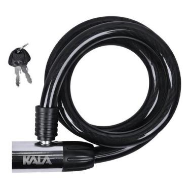 Imagem de Corrente Cadeado De Segurança Bicicleta 1 Mt 2 Chaves Kala
