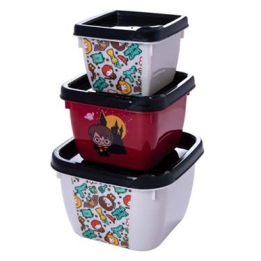 Imagem de Kit 3 Potes Infantil Menino Menina Papinha Lanche Bpa Free - - PLASUTI