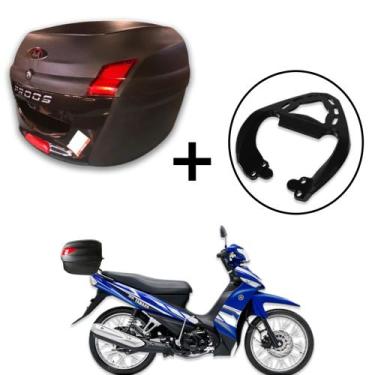 Imagem de Baú 34 litros Awa Proos com Bagageiro para CRYPTON 115 2010-2023, Pret