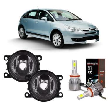 Imagem de Par farol milha citroen c4 pallas 2007 a 2013 e super led 2d - BIBAS