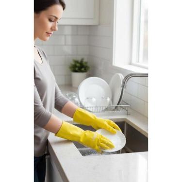 Imagem de Luvas de Látex Limpeza P, M, G - Proteção e Aderência - Congratulation