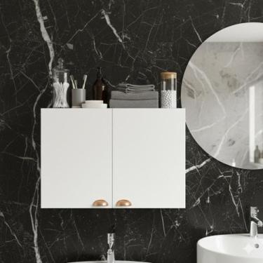 Imagem de Armário Aéreo 2 Portas Multiuso Branco 60cm - ECOMMERCE 3000