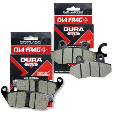 Imagem de Kit pastilhas de freio diafrag versys 300/apache 200 dfp40802 dfp40820