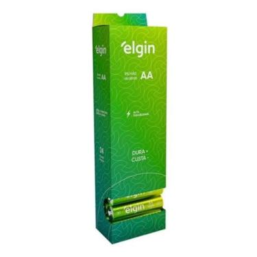 Imagem de Pilha Alcalina Aa Tubo Com 24 Unidades Elgin (82347)