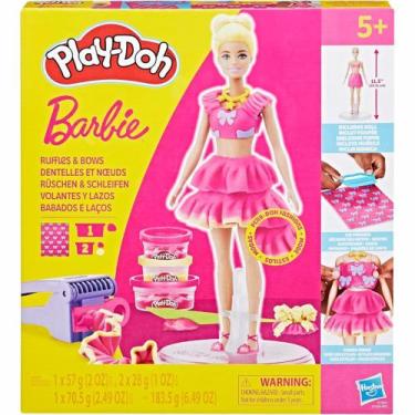 Imagem de Massinha Play Doh Barbie Babados e Laços Hasbro G1354