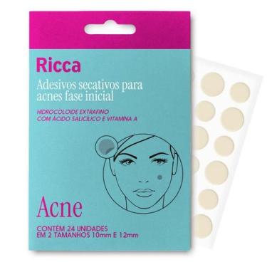 Imagem de Adesivos Secativos Ricca Para Espinhas Controle Oleosidade
