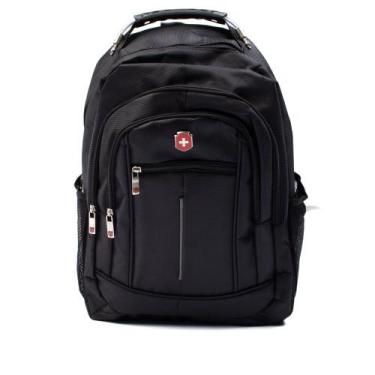 Imagem de Mochila Unissex Swissland Executiva Grande Preto/cinza - YINS, Preto, 