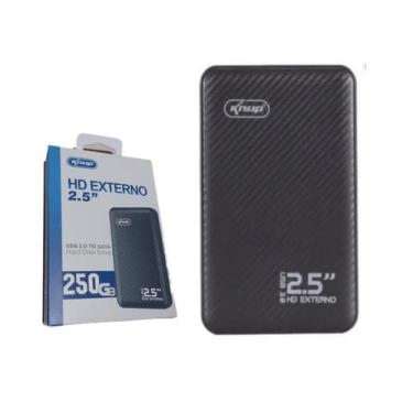 Imagem de HD Externo SLIM 250GB 2.5" USB 3.0 KNUP