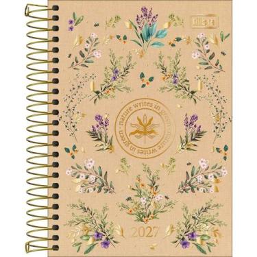 Imagem de Agenda Espiral Diária 12,9 x 18,7 cm Naturalis 2027 Tilibra