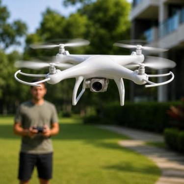 Imagem de Drone TXD8S com Câmera HD Grande Angular Controle Remoto 2.4GHz Voo Es