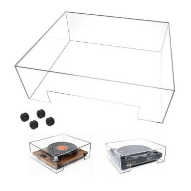 Imagem de Capa de Poeira para Toca-Discos YJNBEST Acrílico Transparente 46x39x15