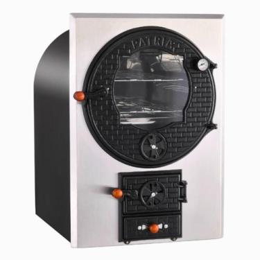 Imagem de Forno a Lenha de Embutir Inox Interno 100cm Frente Inox - Pátria
