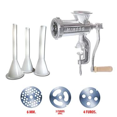 Imagem de Maquina De Moer Carne Nº 10 G Com 3 Discos + Jogo De Funis