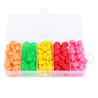 Imagem de Isca de pesca, isca de milho para pesca com 5 cores, conjunto de grãos de milho macios com isca de milho com 125 x isca de milho para pesca (200 cápsulas)