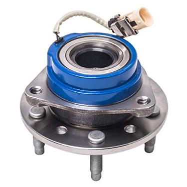 Imagem de Conjunto de roda dianteira e rolamento compatível com Chevrolet Classic Malibu Alero Oldsmobile Cutlass (excluindo modelos Supremes) Pontiac Grand Am AUQDD 513137 [5 Lug W/ABS]