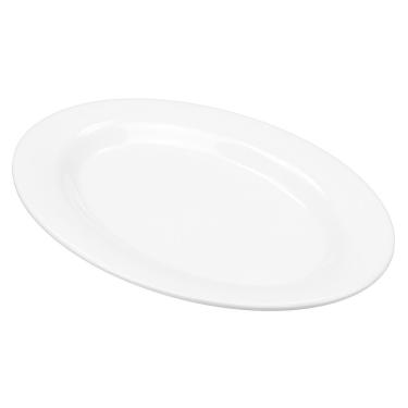 Imagem de Travessa Rasa Melamina Branca 25 cm Gourmet Mix