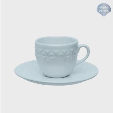 Jogo Xícaras para Chá 200ml Coup Lusitana 6un Porcelana Oxford