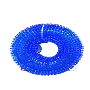 Imagem de Brinquedos para cães Kong, barulhento indestrutível resistente e durável brinquedos de mastigar para cães feitos de borracha natural não tóxica para uso doméstico azul