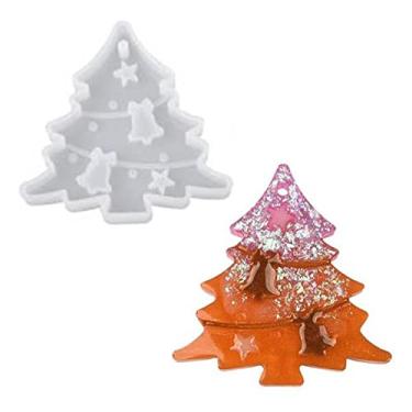 Imagem de Molde Silicone Artesanato Chaveiro Enfeite Árvore de Natal