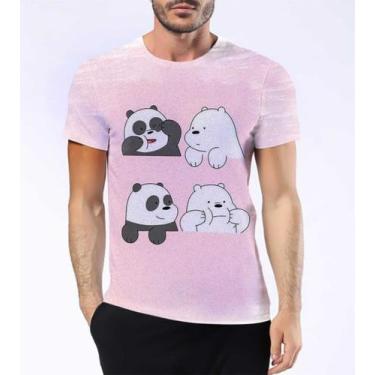 Imagem de Camisa Camiseta Ursos Sem Curso Pardo Panda Polar Desenho 9 - Estilo K