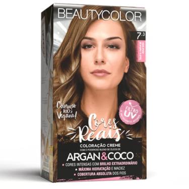 Imagem de Coloração Kit BEAUTYCOLOR - 7.3 Louro Natural Dourado