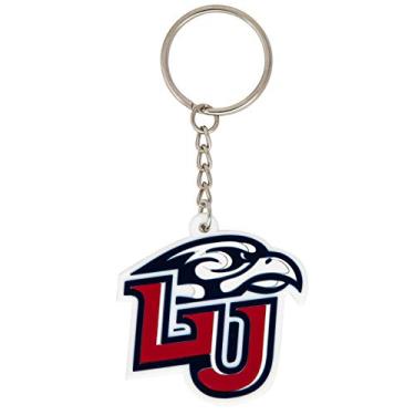 Imagem de Desert Cactus Porta-chaves de carro com chamas da Liberty University (PVC A), Vermelho, tamanho �nico