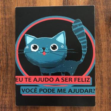 Imagem de Pôster Em Mdf "Adote Um Pet" - Bora Ter Consciência