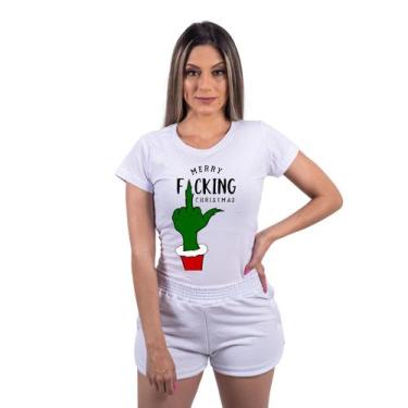 Imagem de Camiseta T-Shirt Feminino Merry Christmas Natal Grinch - Mtc
