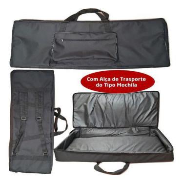 Imagem de Capa Bag Para Teclado Yamaha Pss-A50 Master Luxo Preto - Carbon