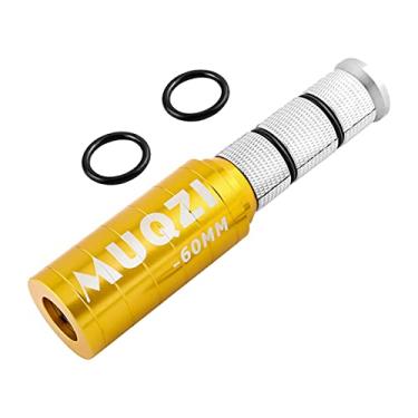 Imagem de Vaveren 1 conjunto de garfo de bicicleta haste estendida pescoço estendido, 1 1/8" 28,6 mm adaptador de cabeça para guidão adaptador de bicicleta para extensão de haste, mountain bike, BMX, Aureate 123 x 60 mm