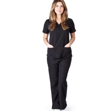 Imagem de Pijama Cirúrgico Plus Size Blusa  E Calça - Hospitalar - Scrub - Femin