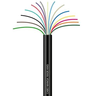 Imagem de Cabo Manga 16x26 AWG - sem Blindagem Preto - 50 Metros