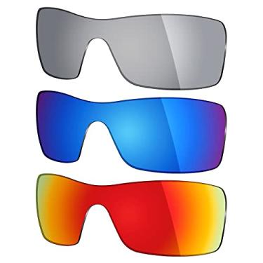 Imagem de 3 pares de lentes polarizadas de substituição Mryok para óculos de sol Oakley Batwolf – Opções