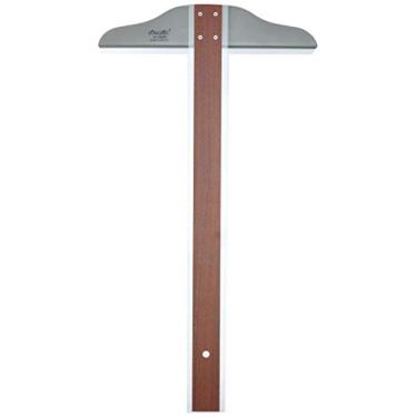 Imagem de Régua T de 50 cm Fenólica, Cabeçote Fixo, com Bordas de Acrílico 5505 – Trident, 5505, Marrom, 50 cm