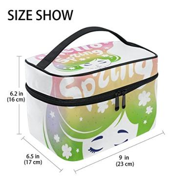 Imagem de U LIFE Hello Spring – Necessaire de viagem para cosméticos, maquiagem, itens de higiene pessoal