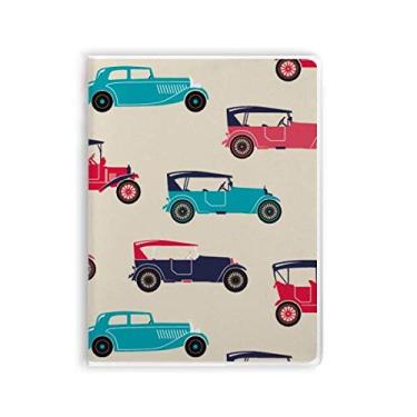 Imagem de Diário de capa macia colorida com estampa de desenho animado de carros clássicos
