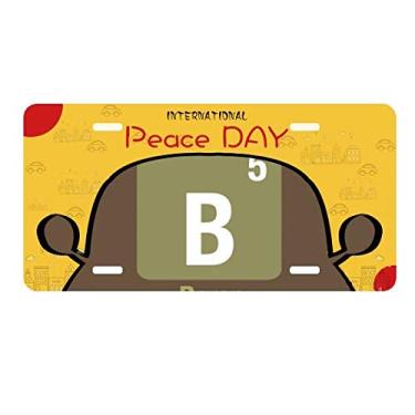 Imagem de DIYthinker B Boron placa de licença ciência elemento químico etiqueta decoração carro dia da paz