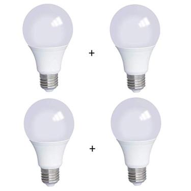 Imagem de Kit 4 Lâmpadas Led Bulbo 9W 3000K (Branco Quente)