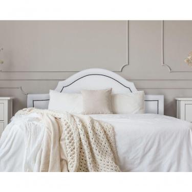 Imagem de Cabeceira Queen Luxo 160X60 Branco Tachas Fumê
