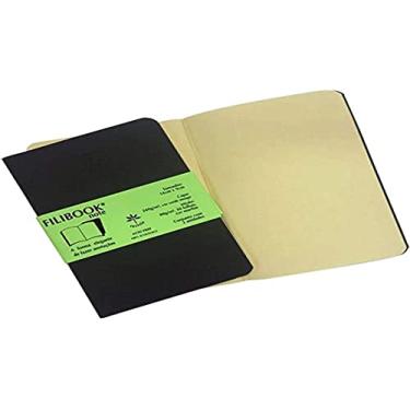 Imagem de Caderneta Filibook, Filiperson, Café e Verde, 30 Folhas Lisas, 21x12,5 cm, Pacote com 2