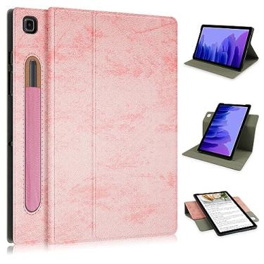 Imagem de Estojo de Capa Compatible With Samsung Galaxy Tab A7 10.4 Inch 2020 Model (SM-T500/T505) Shockproof Smart Tablet Cover Case,360°Multi- Viewing Angles Stand Folio Hard PC Back Shell Case Cover with Aut