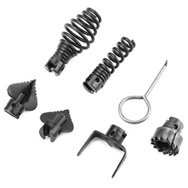Imagem de Limpador de ralo de manganês robusto, cabeça de corte de máquina de dragagem de duto, material de aço manganês durável para máquina de dragagem doméstica