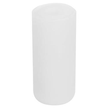 Imagem de PATIKIL Molde de vela de 4,8 cm x 11 cm, 1 molde de vela cilíndrica de silicone para sabonete, fondant, chocolate, bolo, banho, giz de cera, argila de polímero, branco