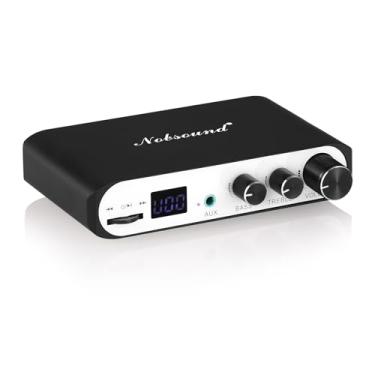 Imagem de Nobsound Amplificador digital M3 Mini Bluetooth 5.0 TPA3116 Amplificador de áudio estéreo USB Player 50W x 2