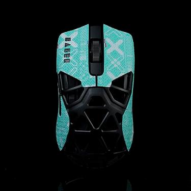 Imagem de Adesivo BTL Mouse Grip Tape para Razer Viper Minise Mini Signature Edition Antiderrapante Suck Sweat Pre Cut Easy Instand Printsteam Blue
