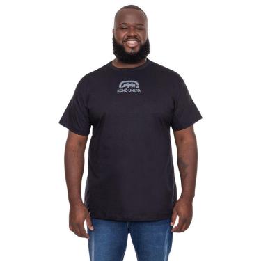 Imagem de Camiseta Ecko Plus Size Estampada Básica Preta-Masculino