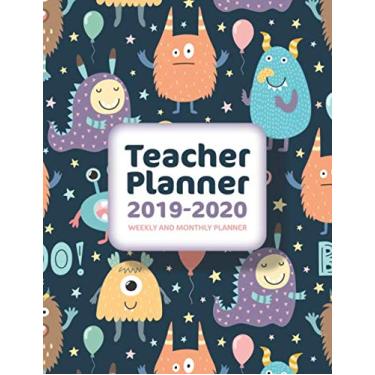 Imagem de Planejador de aulas para professores: semanal e mensal | de agosto a julho de 2019-2020 | Edição monstros: 2019-2020 Planejador de aulas semanal e mensal para professores | ... Planner de aulas para