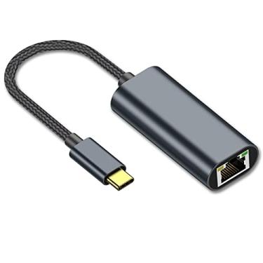 Imagem de Adaptador USB C para Ethernet, adaptador de rede LAN Gigabit Ethernet para MacBook Pro/Air, iPad Pro, iMac, XPS, Surface Pro, Notebook Laptop UC164 Dell XPS e mais..